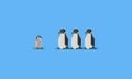 Pixel penguin.8bit animal.