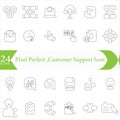 Pixel Perfect ,Customer Support Icon Set. Engaging and clear icons for enhancing user assistance,Call Centers, CRM, chat