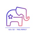 Pixel perfect gradient Republican Party logo Royalty Free Stock Photo