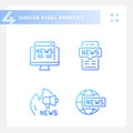 pixel perfect journalism icons pack