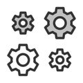Pixel-perfect linear  icon of open envelope Royalty Free Stock Photo