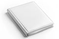 Pixel Perfect Picture of High Quality White Leather Notepad Isolated on White Background Royalty Free Stock Photo