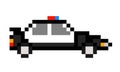 Pixel police car image 8 bit