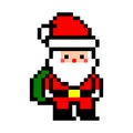 Pixel santa image 8 bit