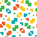 Pixel seamless vector colorful pattern