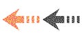 Pixel Send Left Mosaic Icons