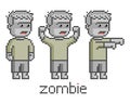 Pixel set zombie