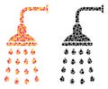 Pixel Shower Mosaic Icons