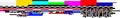 Pixel sorting glitch art technique creates an abstract colorful digital distortion effect with horizontal lines of