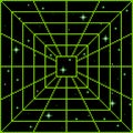 Pixel Square Vortex Portal Pattern