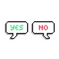 Pixel text bubble. Speech bubble icon