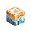 Pixel Tissue Box Icon On White Background Royalty Free Stock Photo