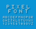 Pixel vector font