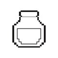 Pixel video game bottle potion Royalty Free Stock Photo