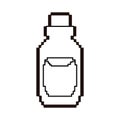 Pixel video game bottle potion Royalty Free Stock Photo