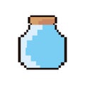 Pixel video game bottle potion Royalty Free Stock Photo