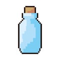 Pixel video game bottle potion Royalty Free Stock Photo