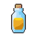 Pixel video game bottle potion Royalty Free Stock Photo