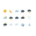 Pixel weather icons