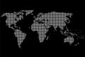 Pixel World Map Vector