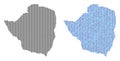 Pixel Zimbabwe Map Abstractions