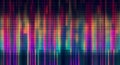 Pixelated abstract backdrop with multi colored wave pattern ,generative AI