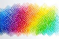 Pixelated abstract illustration in rainbow colors