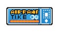 Pixelated Airplane Ticket: Retro Digital Travel Design, vector design Generative AI Royalty Free Stock Photo