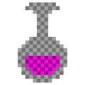 Pixelated alchemy flask icon