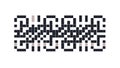 Pixelated Barcode Grunge Pattern, Digital Data Art, vector design Generative AI Royalty Free Stock Photo