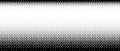 Pixelated bitmap gradient texture. Black and white dither pattern background. 8 bit video game screen wallpaper. Retro