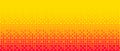 Pixelated bitmap gradient texture. Yellow orange dither pattern background. Abstract glitchy pattern. 8 bit video game