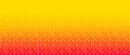 Pixelated bitmap gradient texture. Yellow orange dither pattern background. Abstract glitchy pattern. 8 bit video game