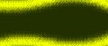 Pixelated bitmap wave gradient texture. Yellow green dither pattern background. Abstract wavy glitchy pattern. 8 bit