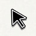 Pixelated Cursor Arrow Royalty Free Stock Photo