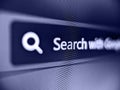 A pixelated closeup view of an internet browser UI with search input and secure lock icon Royalty Free Stock Photo