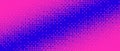 Pixelated corner gradient texture. Blue and pink dither diagonal pattern background. Abstract glitchy pattern. Glitch