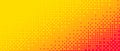 Pixelated corner gradient texture. Yellow orange dither diagonal pattern background. Abstract glitchy pattern. 8 bit