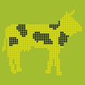 Pixelated cow