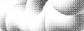 Pixelated curved gradient shape. Comic dither undulate texture background. Liquid squiggling form for banner, poster