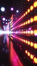 Pixelated data stream with binary code, encryption concept, glowing dots on a tech background.