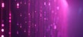 Pixelated data stream on digital interface with glowing dots, binary code, encryption concept. Royalty Free Stock Photo