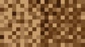 Pixelated digital texture in warm brown tones, resembling retro video game graphics or low-resolution mosaic art. Brown pixel grid Royalty Free Stock Photo