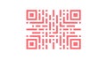 Pixelated Gradient QR Code, Modern Digital Data, vector design Generative AI Royalty Free Stock Photo