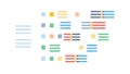 Pixelated Grid Pattern, data and digital matrix, vector design Generative AI Royalty Free Stock Photo