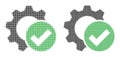 Pixel Halftone Apply Settings Gear Icon