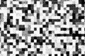 Pixelated Halftone Pattern in Black on White Paper Close-Up Royalty Free Stock Photo