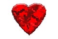 Pixelated heart