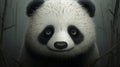 Hyper-realistic Panda Forest Wallpaper By Anton Semenov