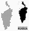 Pixelated Pattern Map of Krasnoyarskiy Kray